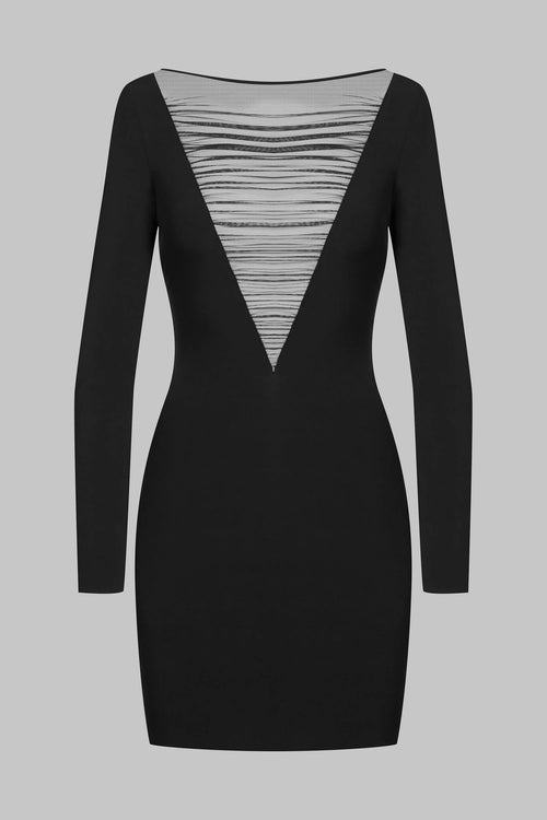 Kleid mit Mesh