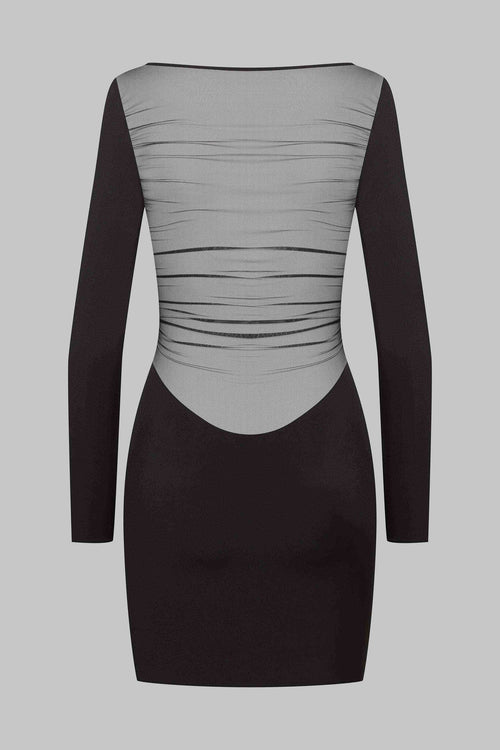 Kleid mit Mesh