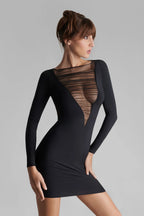 Kleid mit Mesh