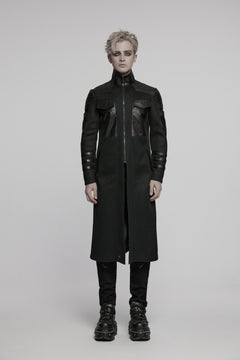 Leicht transparenter Mantel mit Stehkragen