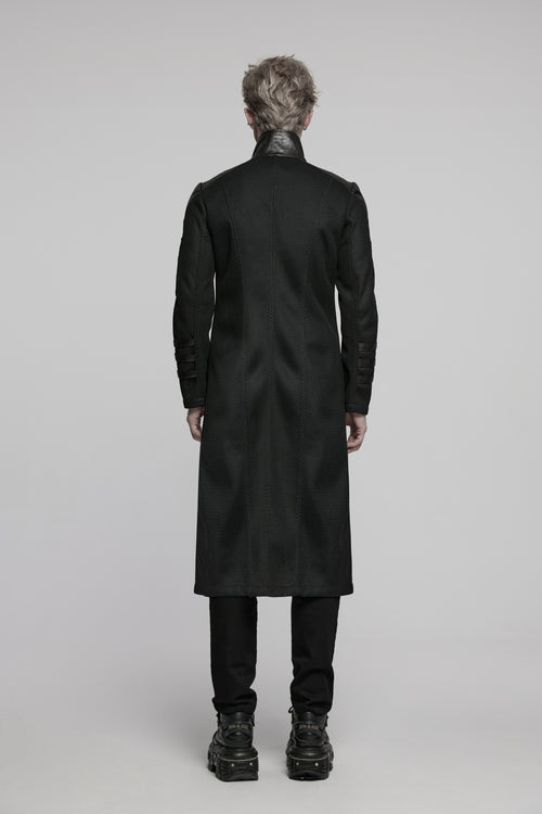 Leicht transparenter Mantel mit Stehkragen