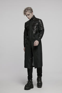 Leicht transparenter Mantel mit Stehkragen