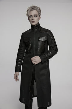 Leicht transparenter Mantel mit Stehkragen