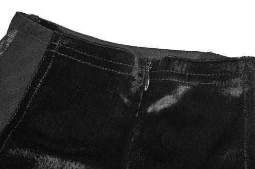 Samtbluse mit Bischofärmel