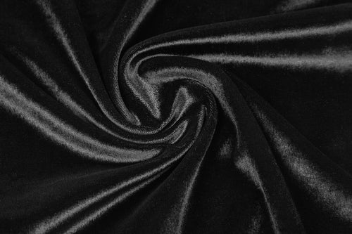 Samtbluse mit Bischofärmel