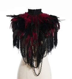 Feather jewelry bolero