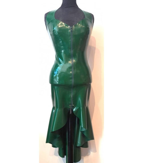 Latex Kleid mit Schleppe / verschiedene Farben