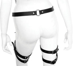 Real leather leg harness