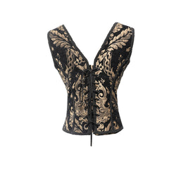 Jacquard corset top