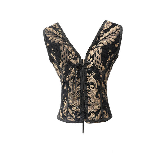 Jacquard corset top