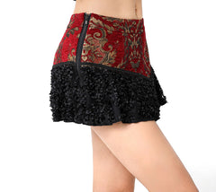 Jacquard mini skirt