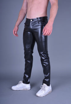 faux leather pants