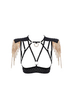 Harness Brustfrei mit Goldketten