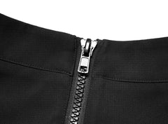 Ausgestellter Rock mit Netz