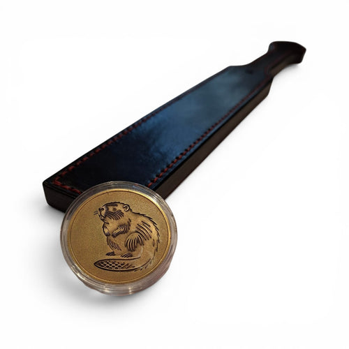 Handgefertigtes Lederpaddle