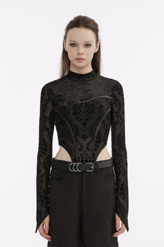 Meshbody mit Damastdruck