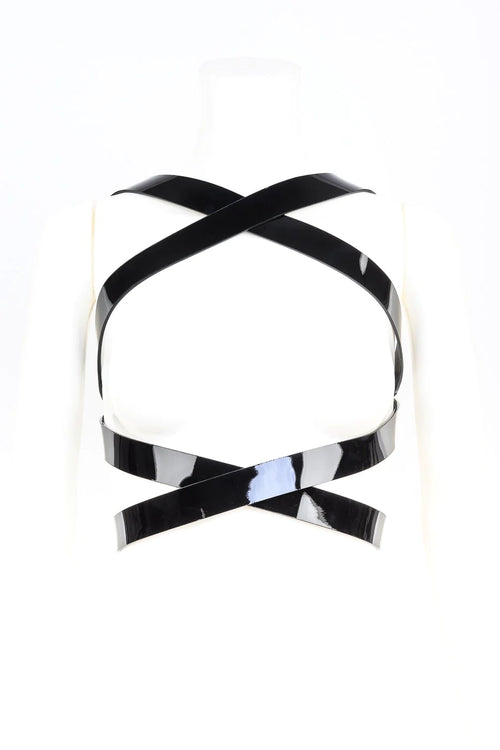 Patent leather harness