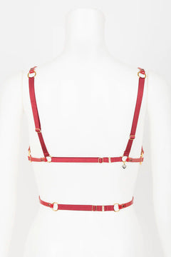 Luxury patent leather harness