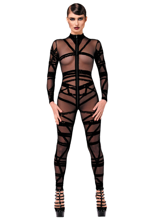 Catsuit aus Mesh