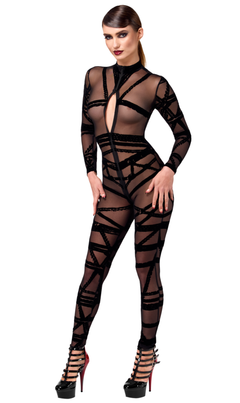 Catsuit aus Mesh