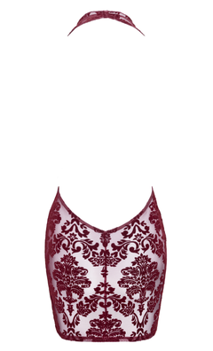 Mesh Kleid mit Spitze