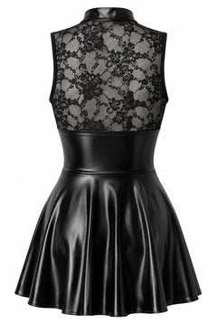 Ausgestelltes Minikleid mit Spitze