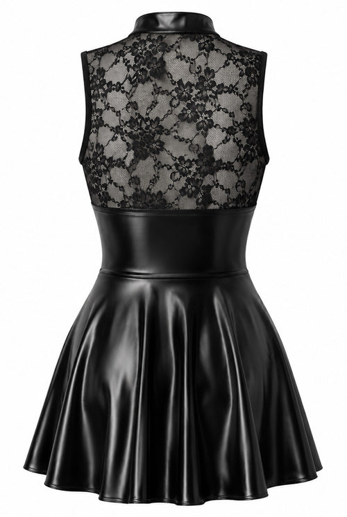 Ausgestelltes Minikleid mit Spitze
