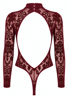Langarm Body mit Spitze