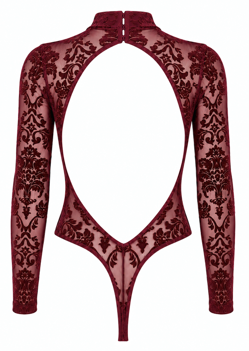 Langarm Body mit Spitze
