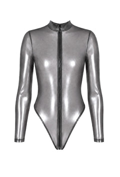 Langarm Body mit Reißverschluss