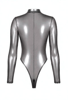 Langarm Body mit Reißverschluss