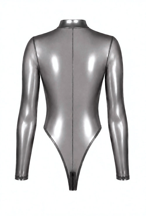 Langarm Body mit Reißverschluss