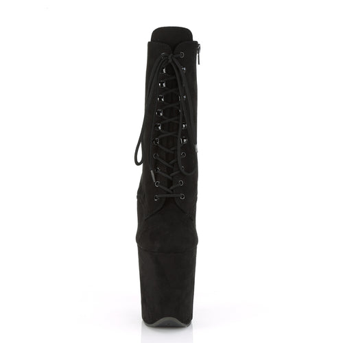 Plateau Stiefeletten aus Kunstwildleder