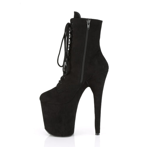 Plateau Stiefeletten aus Kunstwildleder