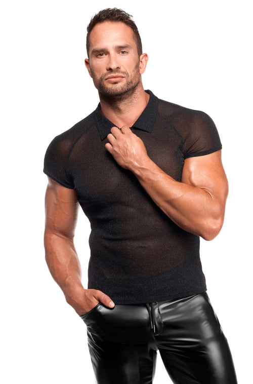 Transparentes Top mit Schimmer