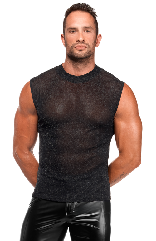 Transparentes Top mit Schimmer