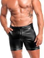 Lässige Wetlook Shorts