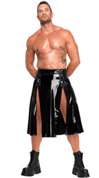 Lack Kilt mit Schlitz