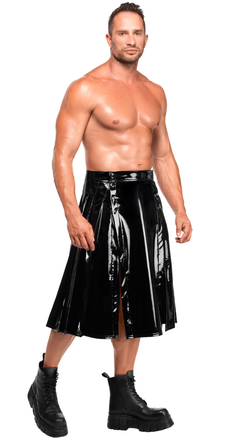 Lack Kilt mit Schlitz
