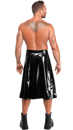 Lack Kilt mit Schlitz