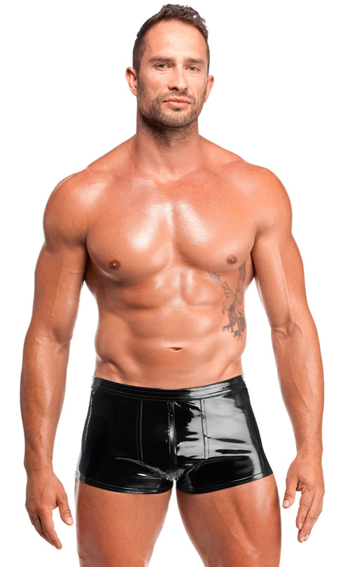 Lack Short mit Reißverschluss