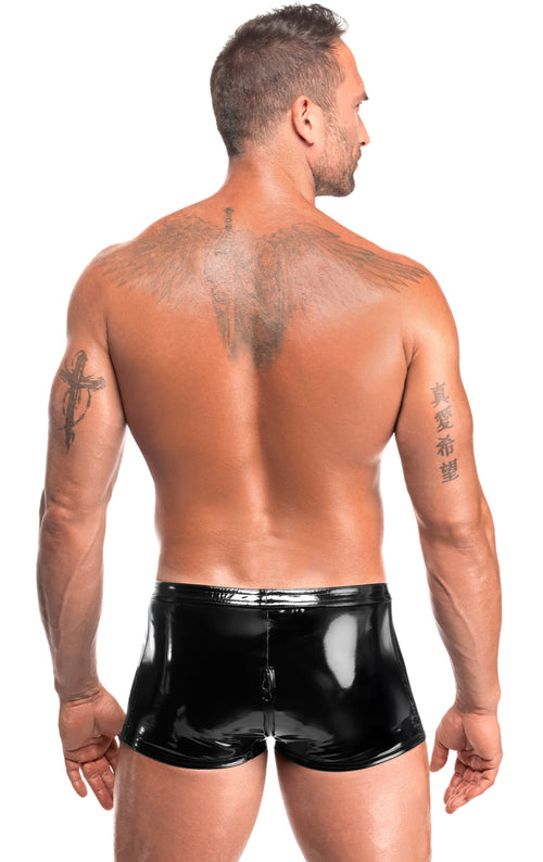 Lack Short mit Reißverschluss