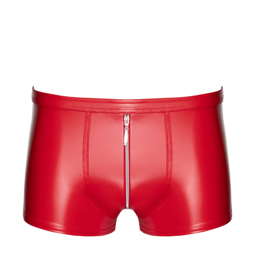 Wetlook Shorts mit Reißverschluss