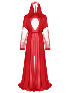 Mantel Kleid mit Kapuze