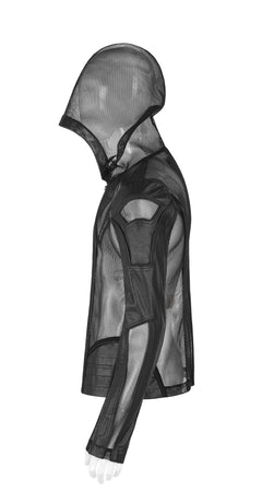 Meshjacke mit Kapuze