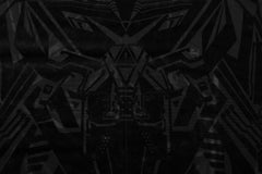 Meshoberteil mit Samtdruck