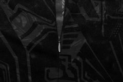 Meshoberteil mit Samtdruck