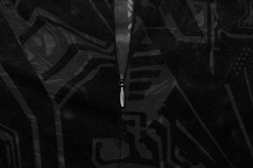 Meshoberteil mit Samtdruck