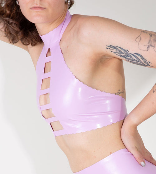 Latex Top Halterneck