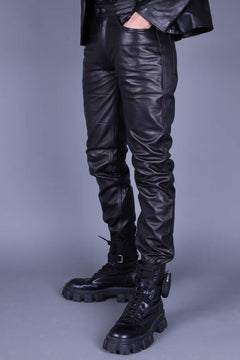 Leather pants slim